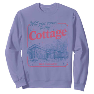 Will You Come To My Cottage This Summer Sweatshirt LGBT Romance Hockey Fan TS10 Violet Print Your Wear