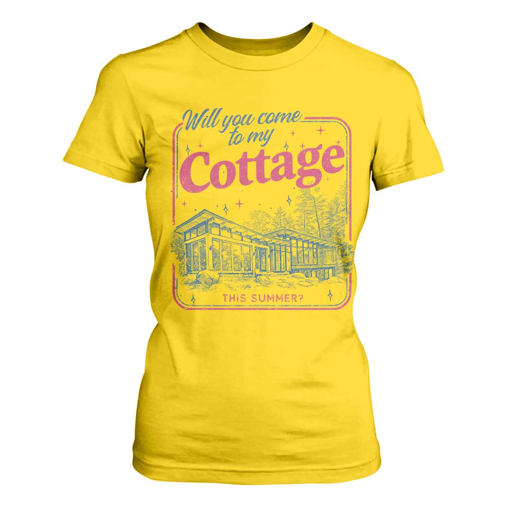 Will You Come To My Cottage This Summer T Shirt For Women LGBT Romance Hockey Fan TS10 Daisy Print Your Wear