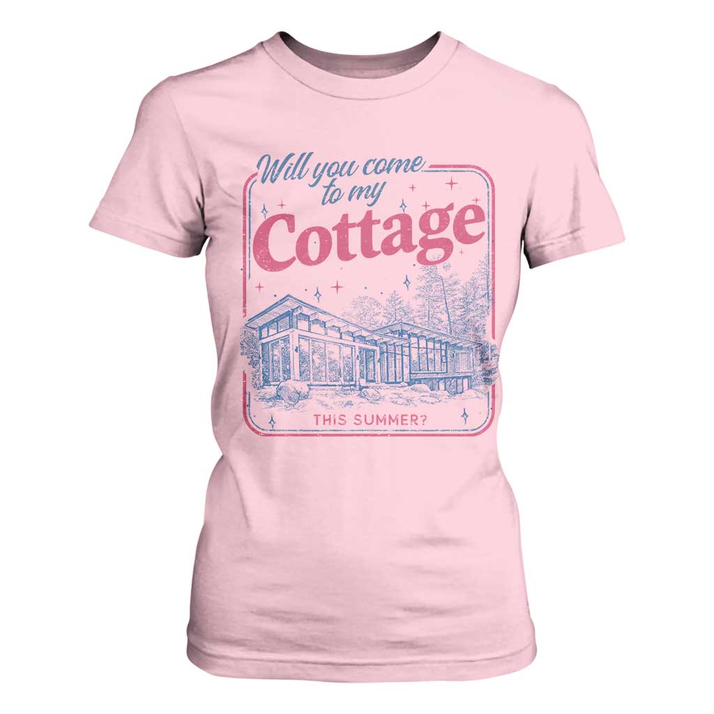 Will You Come To My Cottage This Summer T Shirt For Women LGBT Romance Hockey Fan TS10 Light Pink Print Your Wear