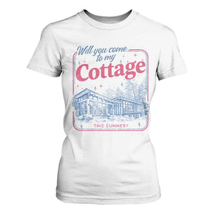 Will You Come To My Cottage This Summer T Shirt For Women LGBT Romance Hockey Fan TS10 White Print Your Wear