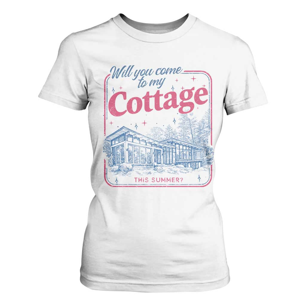Will You Come To My Cottage This Summer T Shirt For Women LGBT Romance Hockey Fan TS10 White Print Your Wear