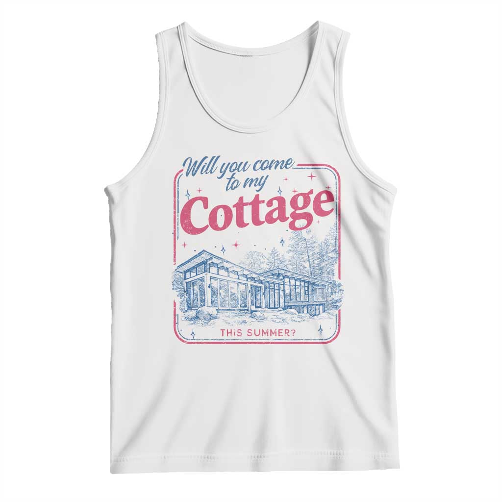 Will You Come To My Cottage This Summer Tank Top LGBT Romance Hockey Fan TS10 White Print Your Wear