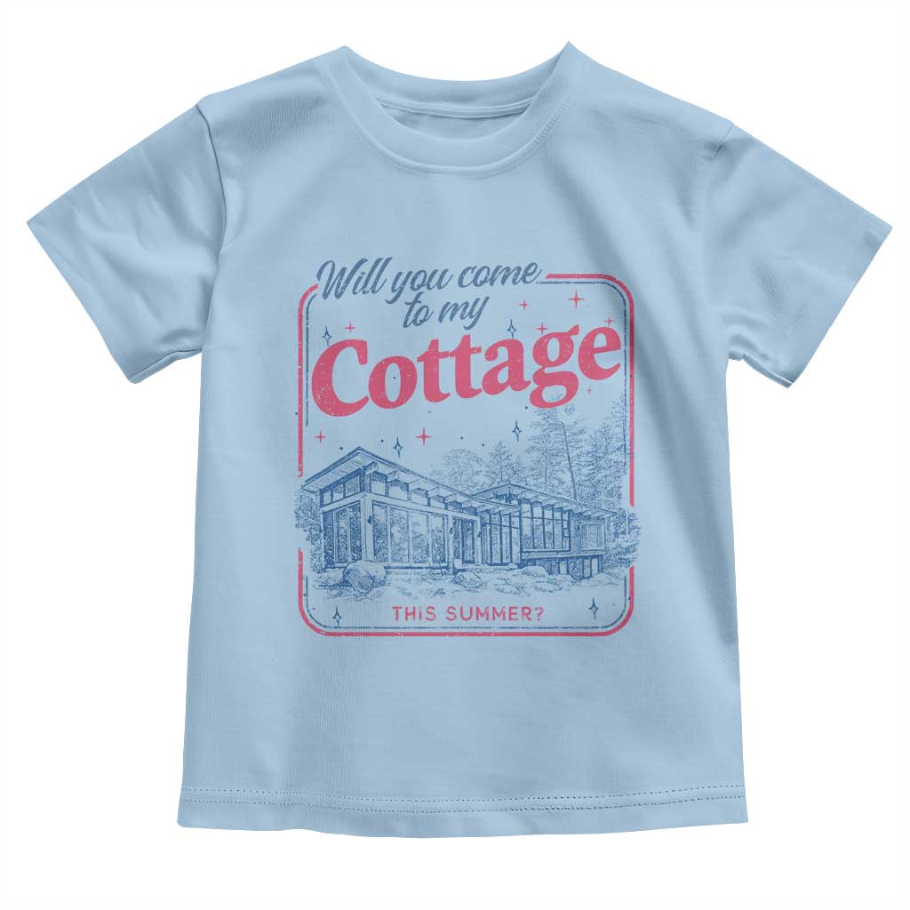 Will You Come To My Cottage This Summer Toddler T Shirt LGBT Romance Hockey Fan TS10 Light Blue Print Your Wear