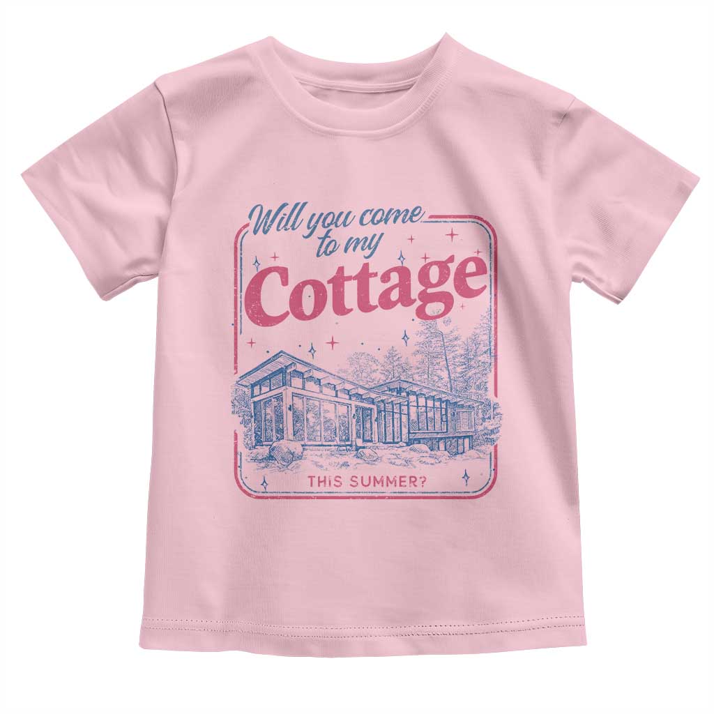 Will You Come To My Cottage This Summer Toddler T Shirt LGBT Romance Hockey Fan TS10 Light Pink Print Your Wear