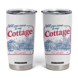 Will You Come To My Cottage This Summer Tumbler Cup LGBT Romance Hockey Fan TS10 White Print Your Wear