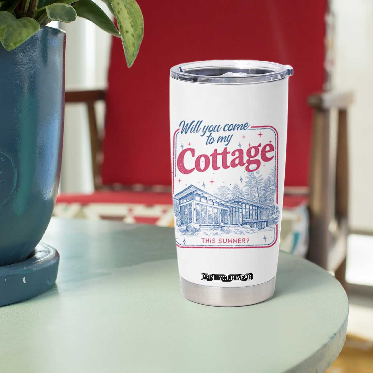 Will You Come To My Cottage This Summer Tumbler Cup LGBT Romance Hockey Fan TS10 Print Your Wear