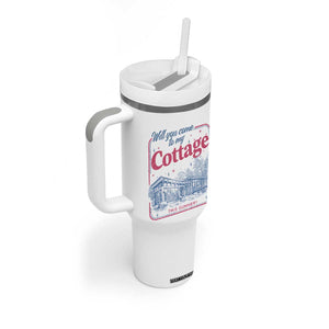 Will You Come To My Cottage This Summer Tumbler With Handle LGBT Romance Hockey Fan TS10 Print Your Wear