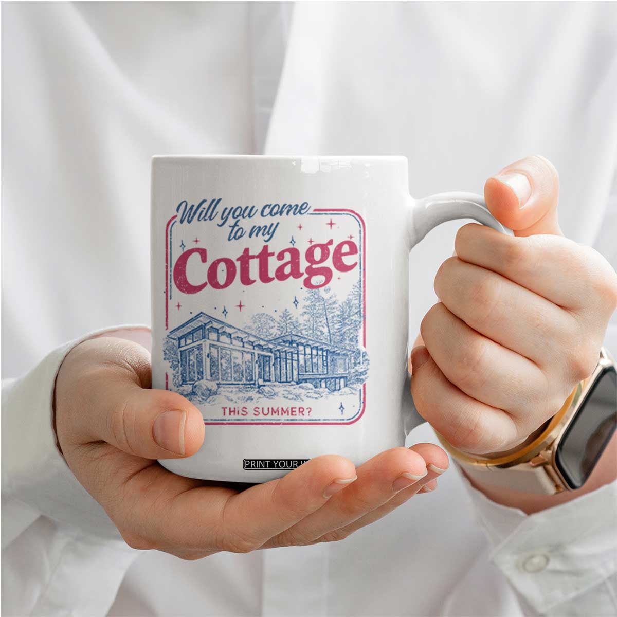 Will You Come To My Cottage This Summer Coffee Mug LGBT Romance Hockey Fan TS10 Print Your Wear