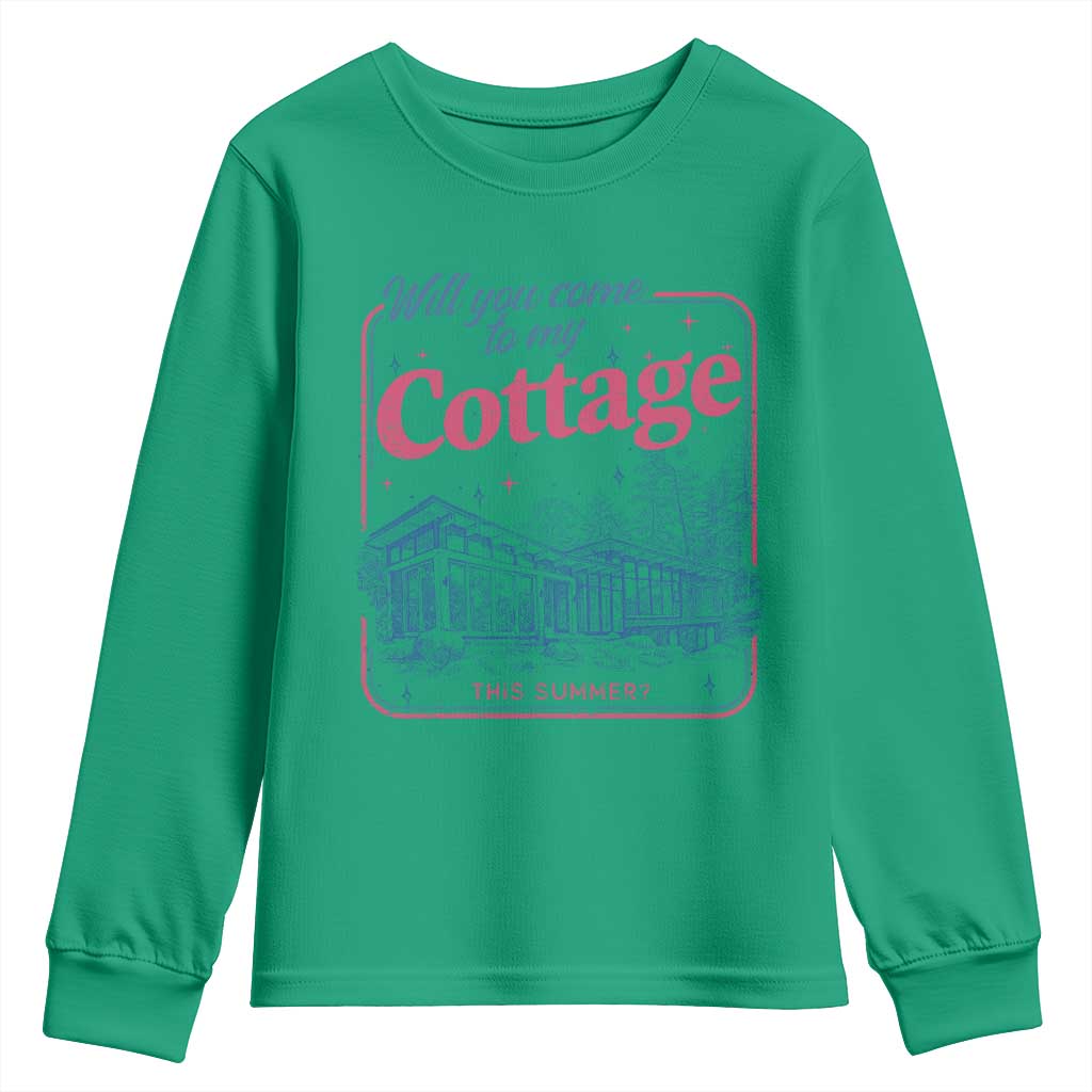 Will You Come To My Cottage This Summer Youth Sweatshirt LGBT Romance Hockey Fan TS10 Irish Green Print Your Wear
