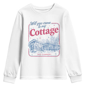Will You Come To My Cottage This Summer Youth Sweatshirt LGBT Romance Hockey Fan TS10 White Print Your Wear