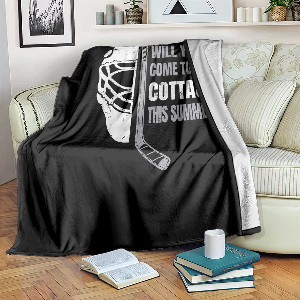 Will You Come To My Cottage This Summer Throw Blanket Retro LGBT Romance Hockey Fan TS10 Print Your Wear