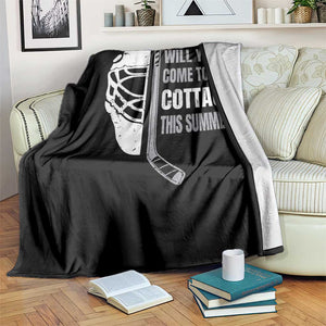 Will You Come To My Cottage This Summer Throw Blanket Retro LGBT Romance Hockey Fan TS10 Print Your Wear