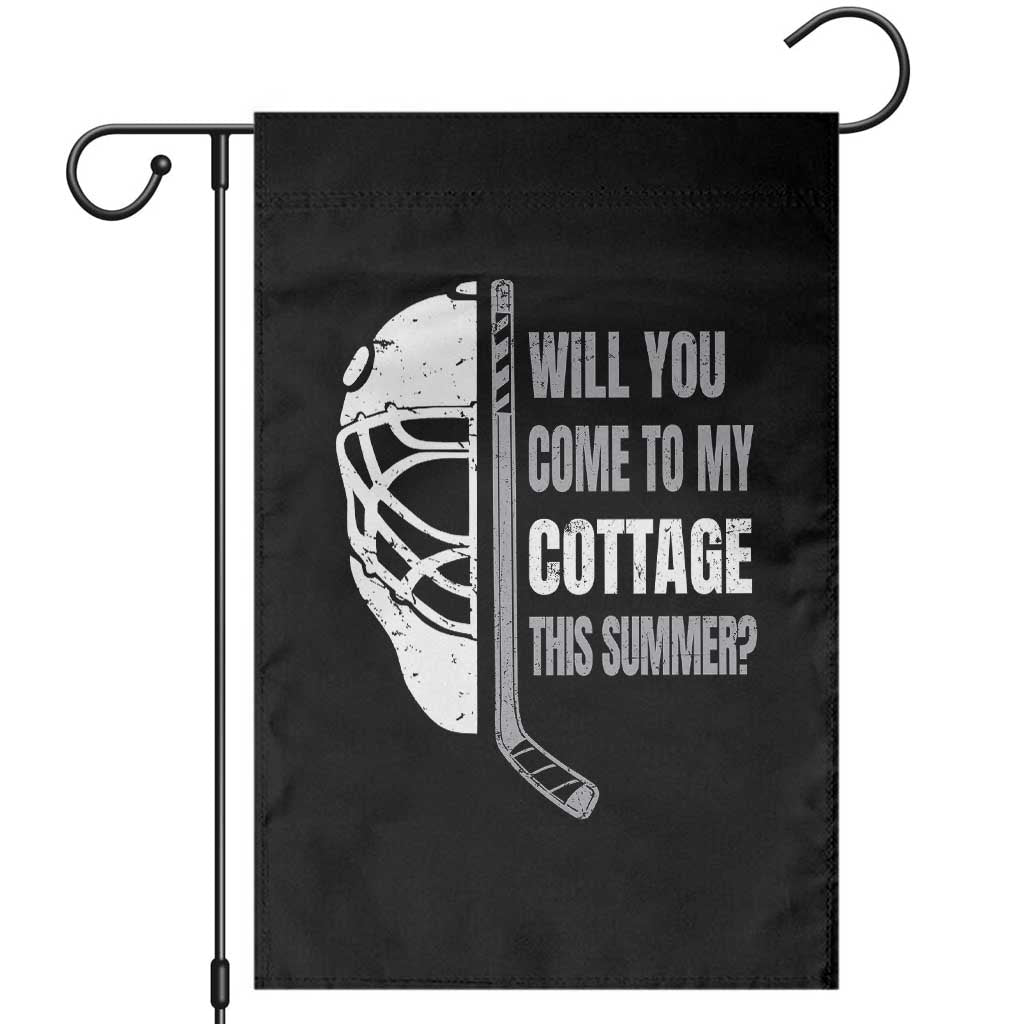 Will You Come To My Cottage This Summer Garden Flag Retro LGBT Romance Hockey Fan TS10 Black Print Your Wear
