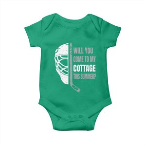 Will You Come To My Cottage This Summer Baby Onesie Retro LGBT Romance Hockey Fan TS10 Irish Green Print Your Wear