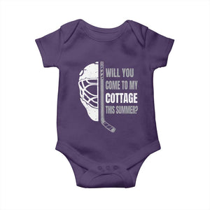 Will You Come To My Cottage This Summer Baby Onesie Retro LGBT Romance Hockey Fan TS10 Purple Print Your Wear