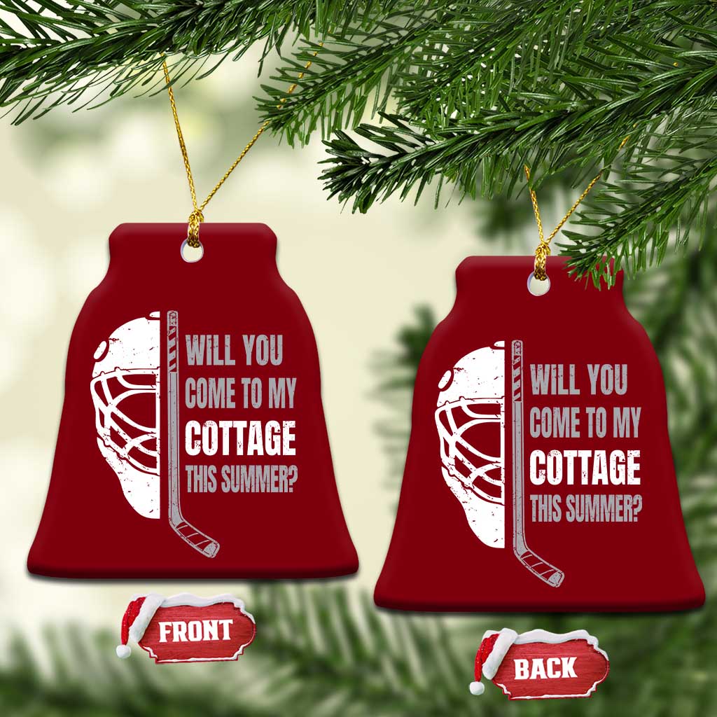 Will You Come To My Cottage This Summer Ceramic Ornament Retro LGBT Romance Hockey Fan TS10 Print Your Wear
