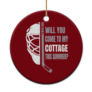 Will You Come To My Cottage This Summer Ceramic Ornament Retro LGBT Romance Hockey Fan TS10 1pc Red Print Your Wear