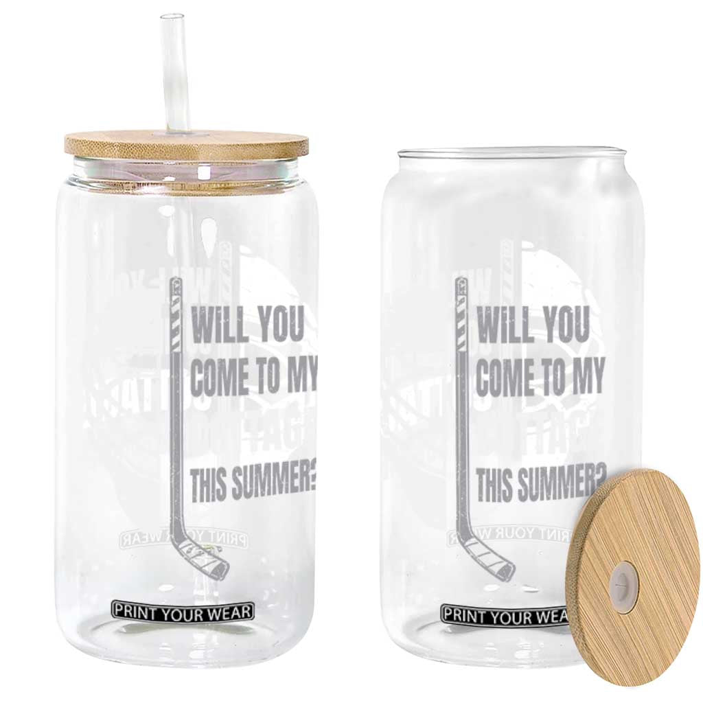 Will You Come To My Cottage This Summer Glass Can Retro LGBT Romance Hockey Fan TS10 Print Your Wear