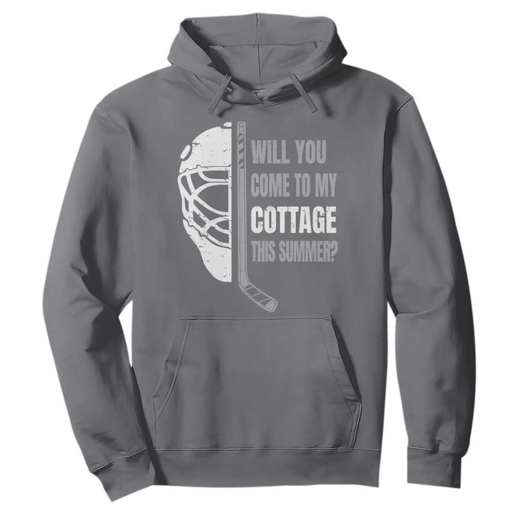 Will You Come To My Cottage This Summer Hoodie Retro LGBT Romance Hockey Fan TS10 Charcoal Print Your Wear