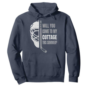 Will You Come To My Cottage This Summer Hoodie Retro LGBT Romance Hockey Fan TS10 Navy Print Your Wear