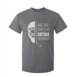 Will You Come To My Cottage This Summer T Shirt For Kid Retro LGBT Romance Hockey Fan TS10 Charcoal Print Your Wear