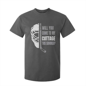 Will You Come To My Cottage This Summer T Shirt For Kid Retro LGBT Romance Hockey Fan TS10 Dark Heather Print Your Wear