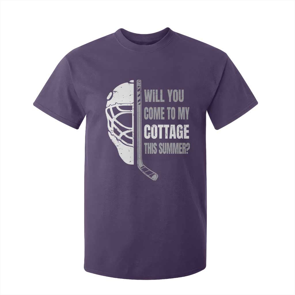 Will You Come To My Cottage This Summer T Shirt For Kid Retro LGBT Romance Hockey Fan TS10 Purple Print Your Wear