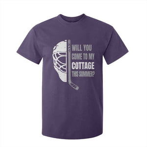 Will You Come To My Cottage This Summer T Shirt For Kid Retro LGBT Romance Hockey Fan TS10 Purple Print Your Wear
