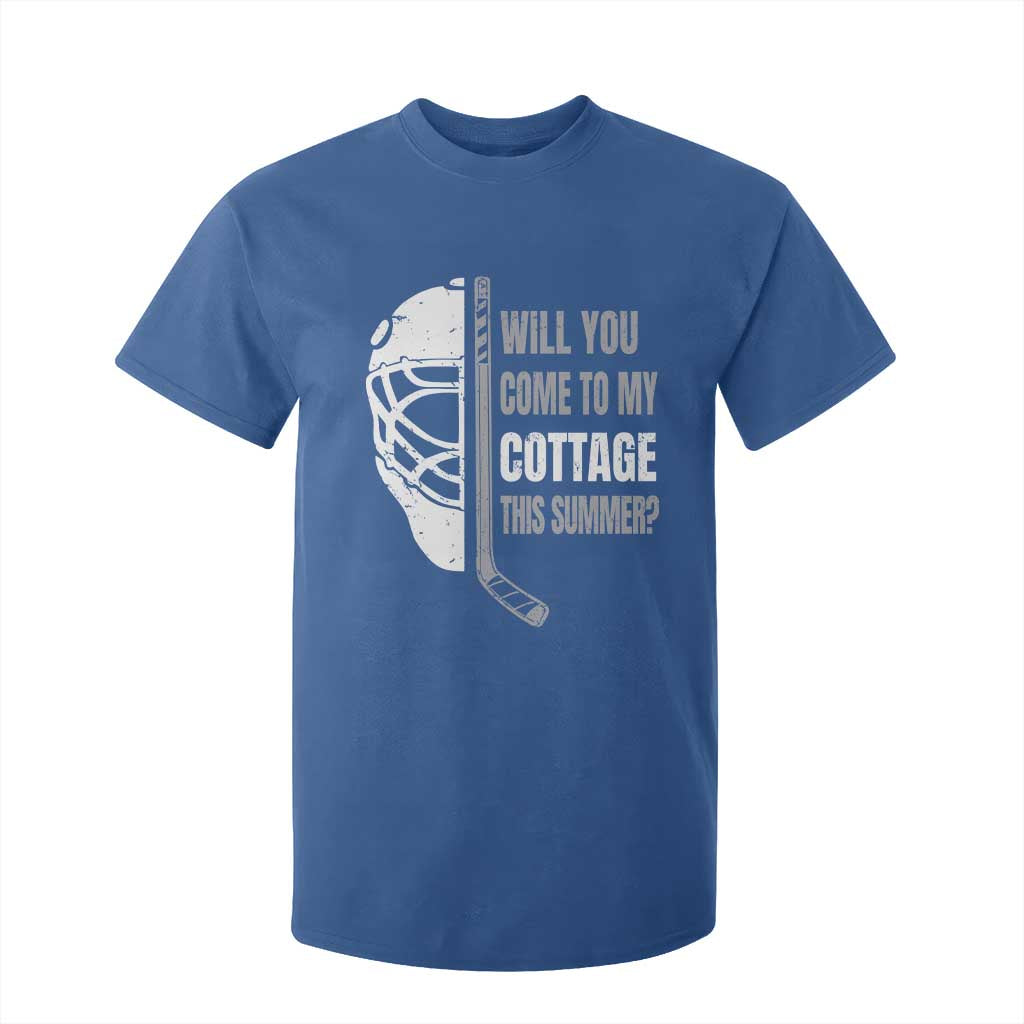 Will You Come To My Cottage This Summer T Shirt For Kid Retro LGBT Romance Hockey Fan TS10 Royal Blue Print Your Wear