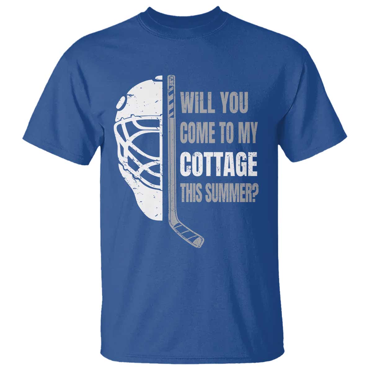 Will You Come To My Cottage This Summer T Shirt Retro LGBT Romance Hockey Fan TS10 Royal Blue Print Your Wear