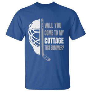 Will You Come To My Cottage This Summer T Shirt Retro LGBT Romance Hockey Fan TS10 Royal Blue Print Your Wear