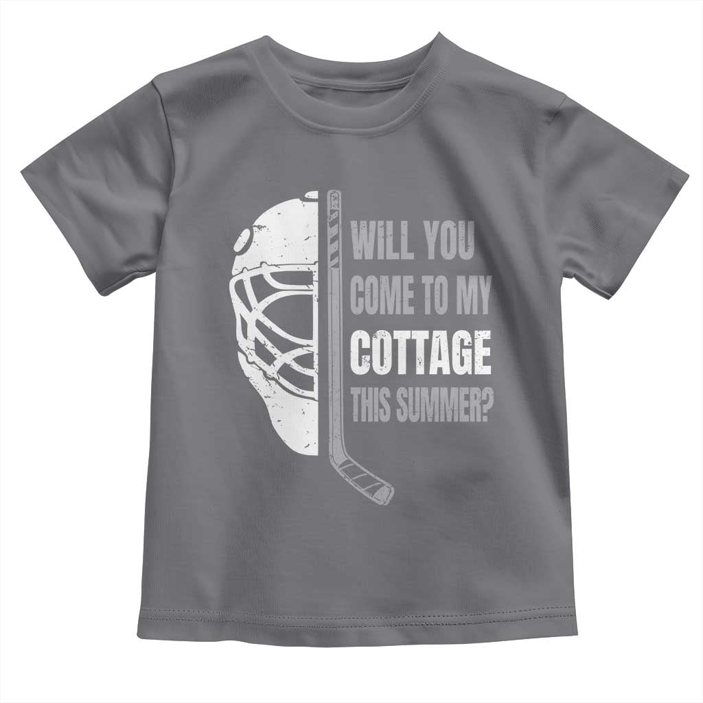 Will You Come To My Cottage This Summer Toddler T Shirt Retro LGBT Romance Hockey Fan TS10 Charcoal Print Your Wear
