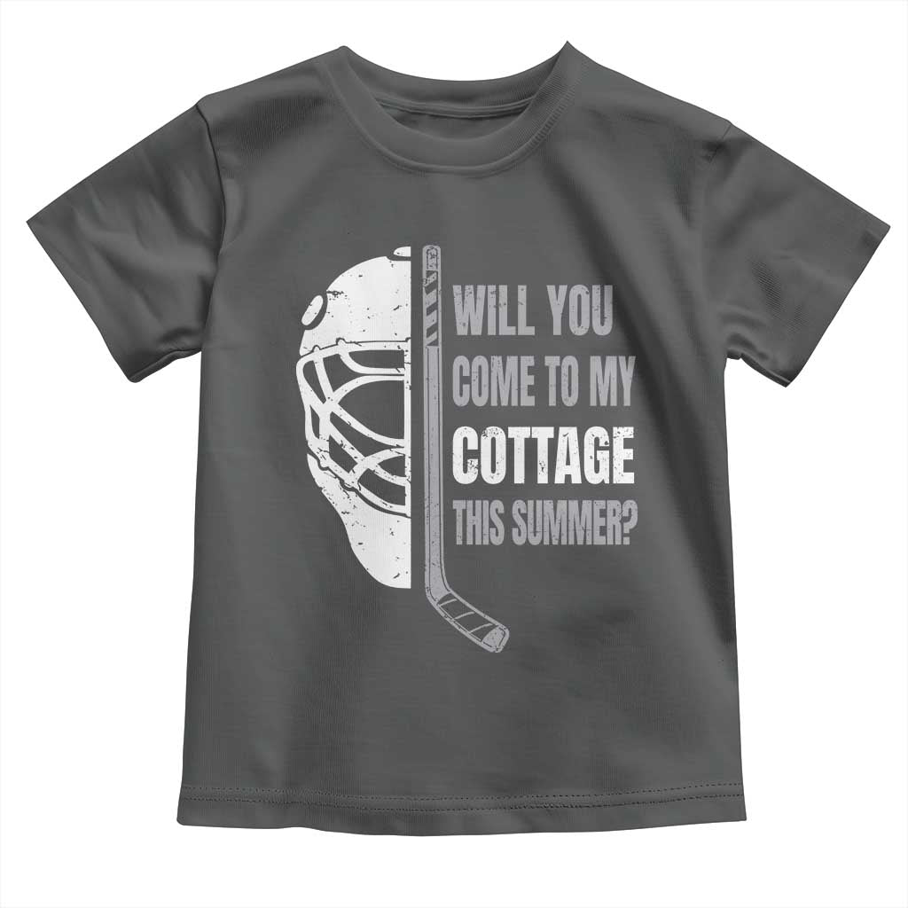 Will You Come To My Cottage This Summer Toddler T Shirt Retro LGBT Romance Hockey Fan TS10 Dark Heather Print Your Wear