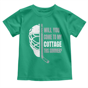 Will You Come To My Cottage This Summer Toddler T Shirt Retro LGBT Romance Hockey Fan TS10 Irish Green Print Your Wear