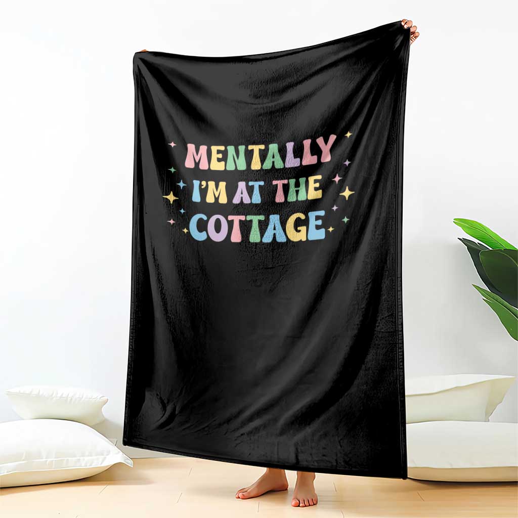 LGBT Romance Hockey Throw Blanket Mentally Im At The Cottage Team Hollanov Fan TS10 Print Your Wear