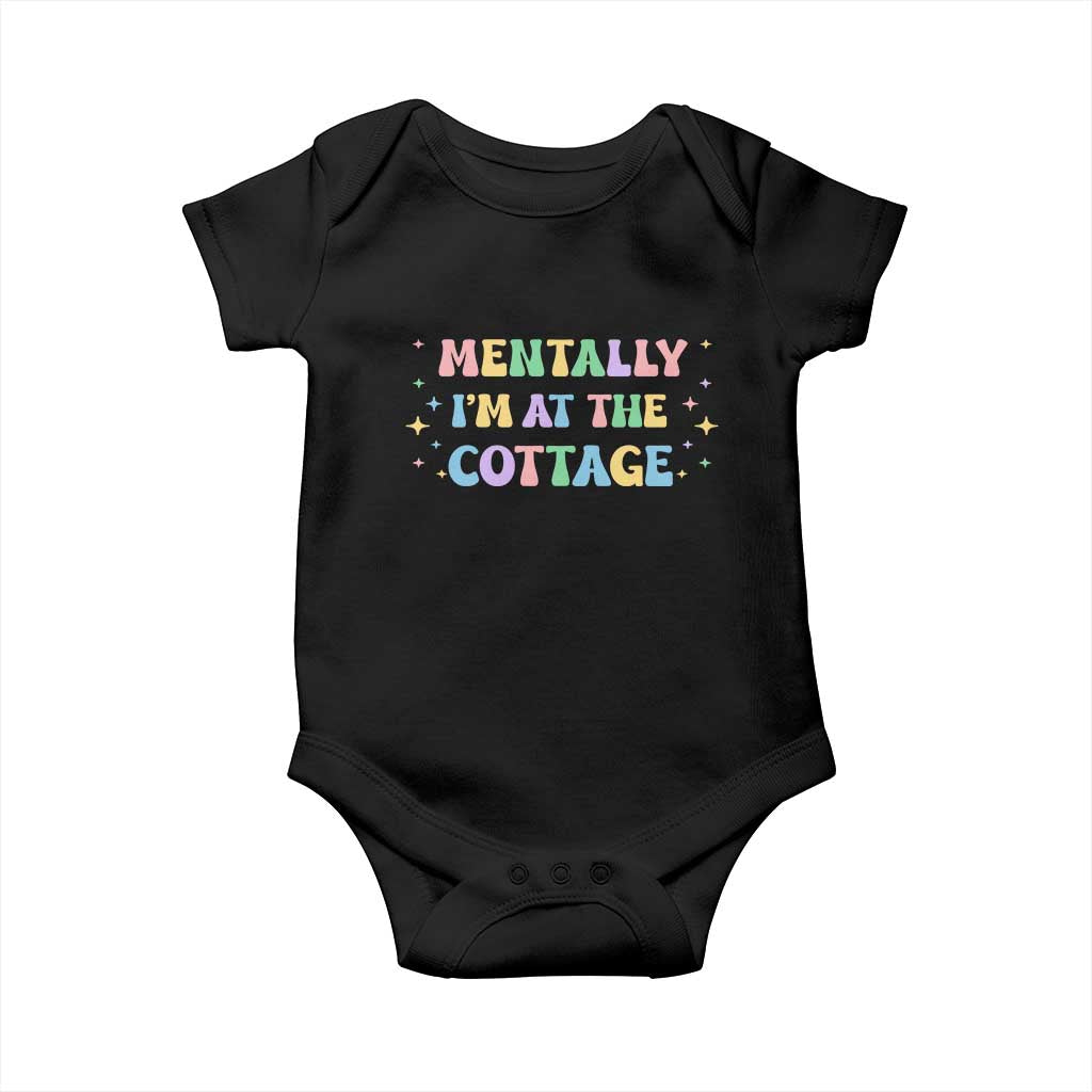 LGBT Romance Hockey Baby Onesie Mentally Im At The Cottage Team Hollanov Fan TS10 Black Print Your Wear
