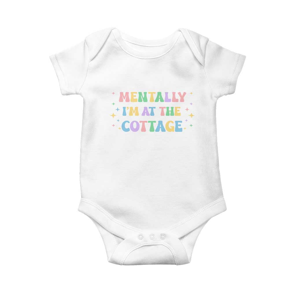 LGBT Romance Hockey Baby Onesie Mentally Im At The Cottage Team Hollanov Fan TS10 White Print Your Wear