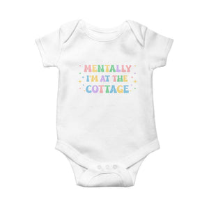LGBT Romance Hockey Baby Onesie Mentally Im At The Cottage Team Hollanov Fan TS10 White Print Your Wear