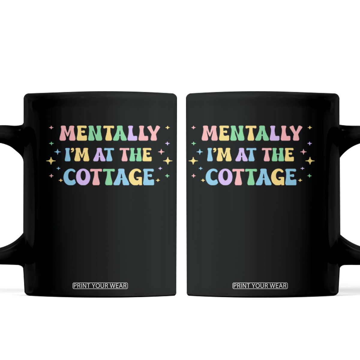 LGBT Romance Hockey Coffee Mug Mentally Im At The Cottage Team Hollanov Fan TS10 Black Print Your Wear