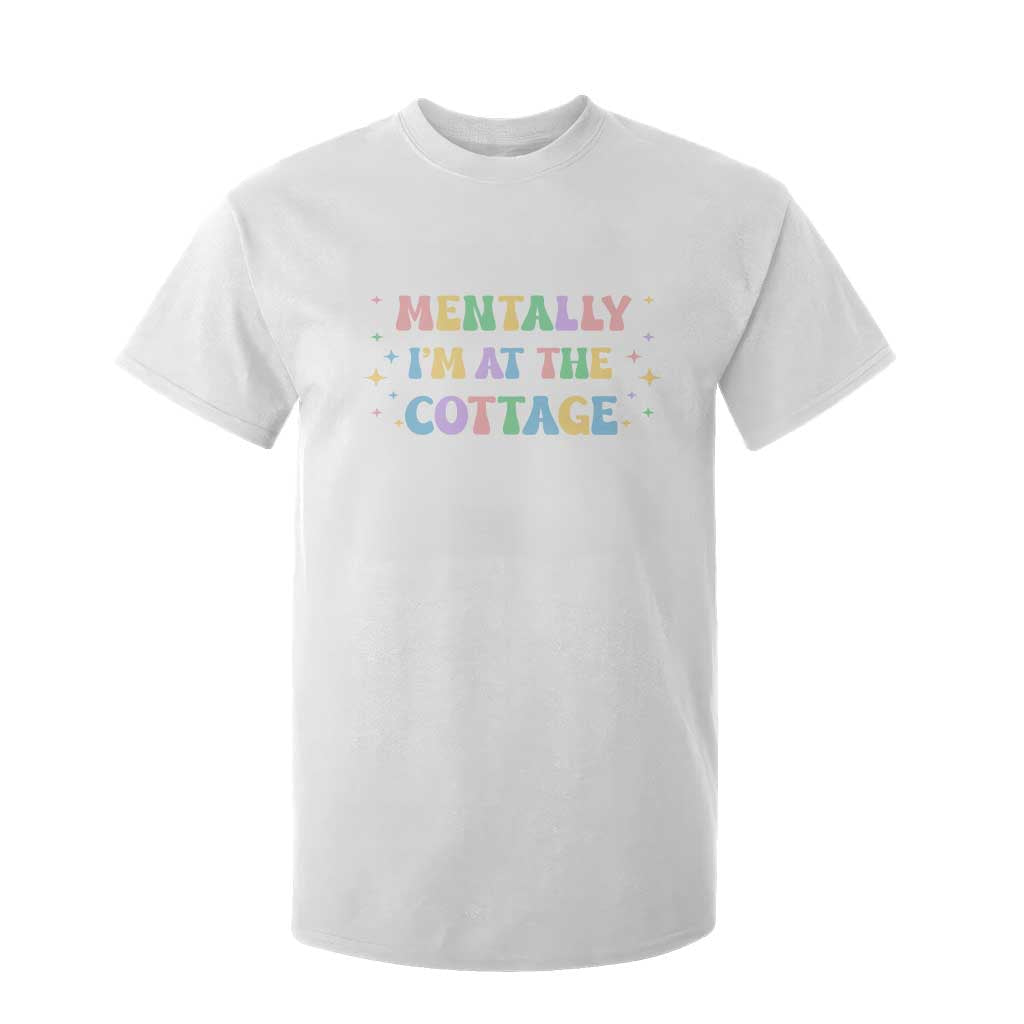 LGBT Romance Hockey T Shirt For Kid Mentally Im At The Cottage Team Hollanov Fan TS10 White Print Your Wear