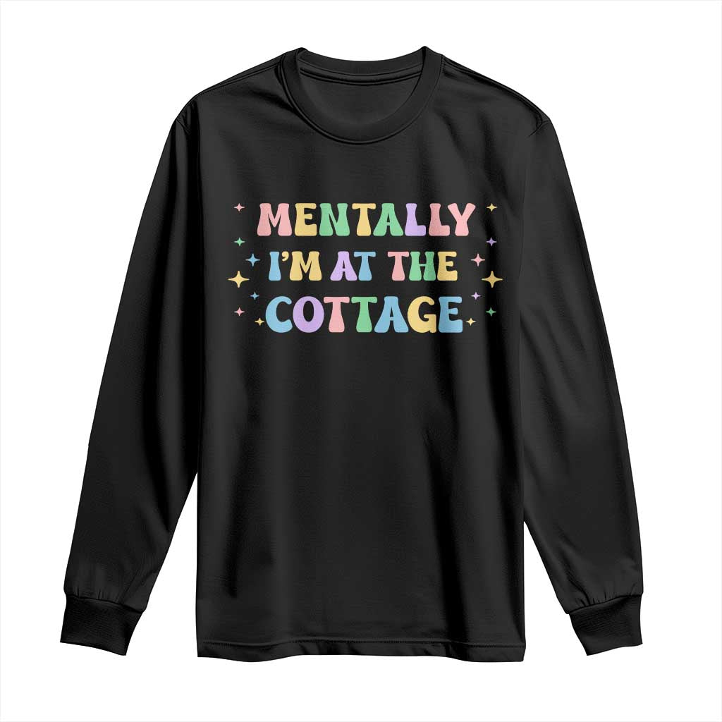 LGBT Romance Hockey Long Sleeve Shirt Mentally Im At The Cottage Team Hollanov Fan TS10 Black Print Your Wear