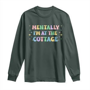 LGBT Romance Hockey Long Sleeve Shirt Mentally Im At The Cottage Team Hollanov Fan TS10 Dark Forest Green Print Your Wear