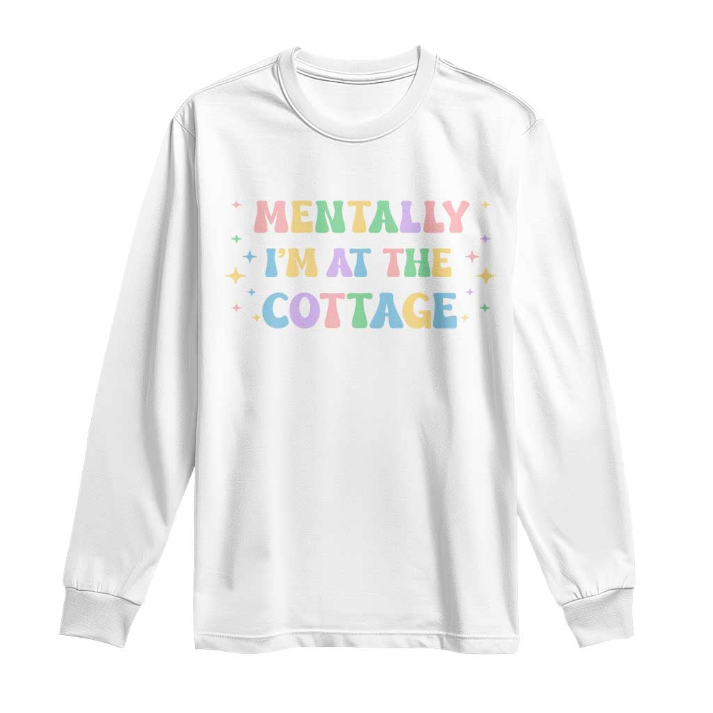 LGBT Romance Hockey Long Sleeve Shirt Mentally Im At The Cottage Team Hollanov Fan TS10 White Print Your Wear