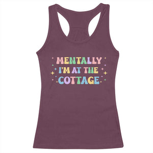 LGBT Romance Hockey Racerback Tank Top Mentally Im At The Cottage Team Hollanov Fan TS10 Maroon Print Your Wear