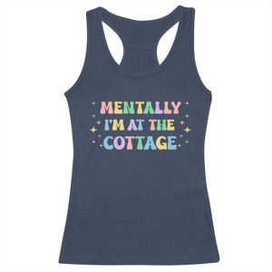 LGBT Romance Hockey Racerback Tank Top Mentally Im At The Cottage Team Hollanov Fan TS10 Navy Print Your Wear