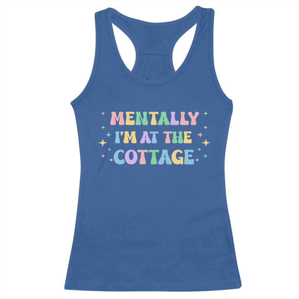 LGBT Romance Hockey Racerback Tank Top Mentally Im At The Cottage Team Hollanov Fan TS10 Royal Blue Print Your Wear