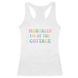 LGBT Romance Hockey Racerback Tank Top Mentally Im At The Cottage Team Hollanov Fan TS10 White Print Your Wear