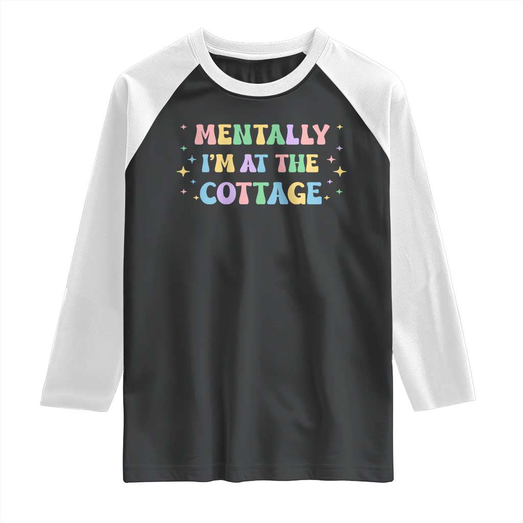LGBT Romance Hockey Raglan Shirt Mentally Im At The Cottage Team Hollanov Fan TS10 Black White Print Your Wear