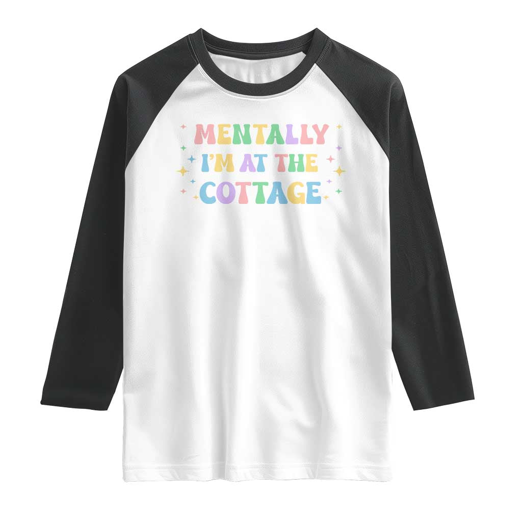 LGBT Romance Hockey Raglan Shirt Mentally Im At The Cottage Team Hollanov Fan TS10 White Black Print Your Wear