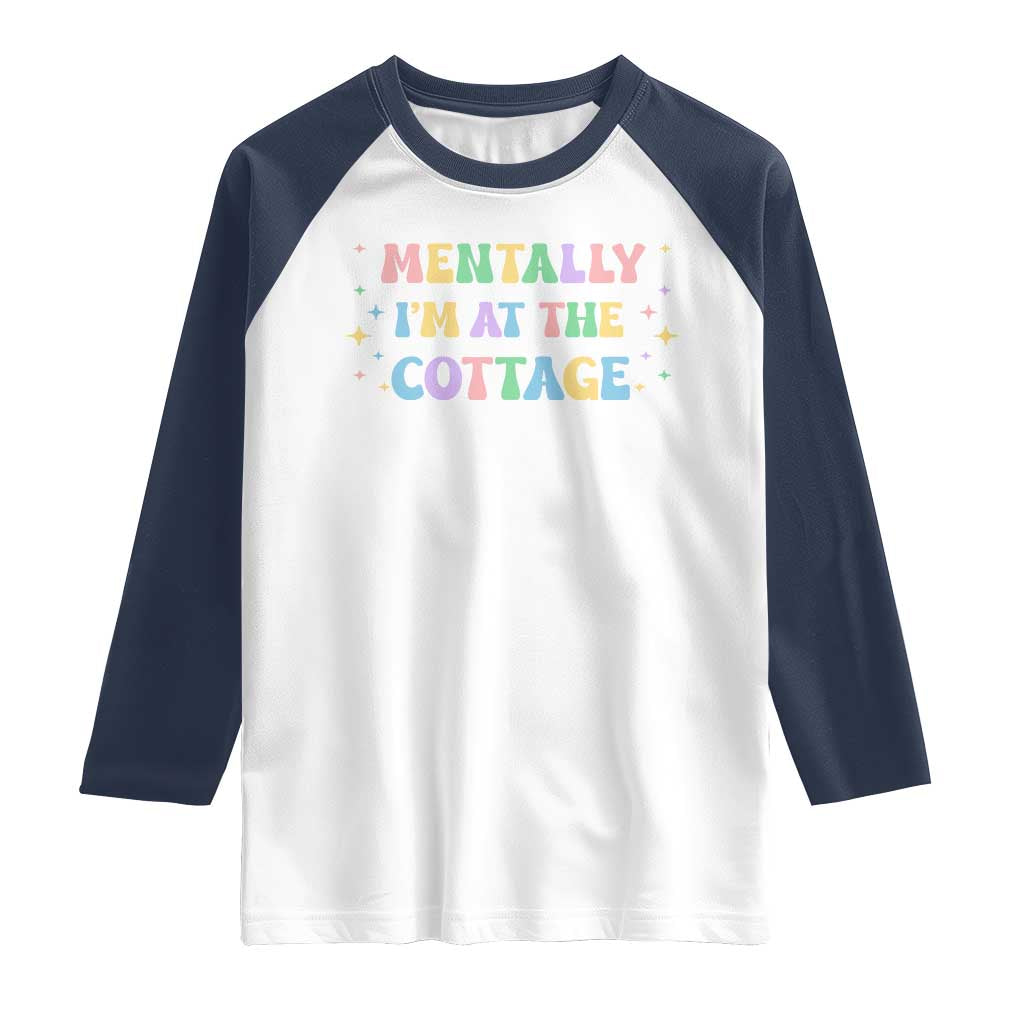 LGBT Romance Hockey Raglan Shirt Mentally Im At The Cottage Team Hollanov Fan TS10 White Navy Print Your Wear